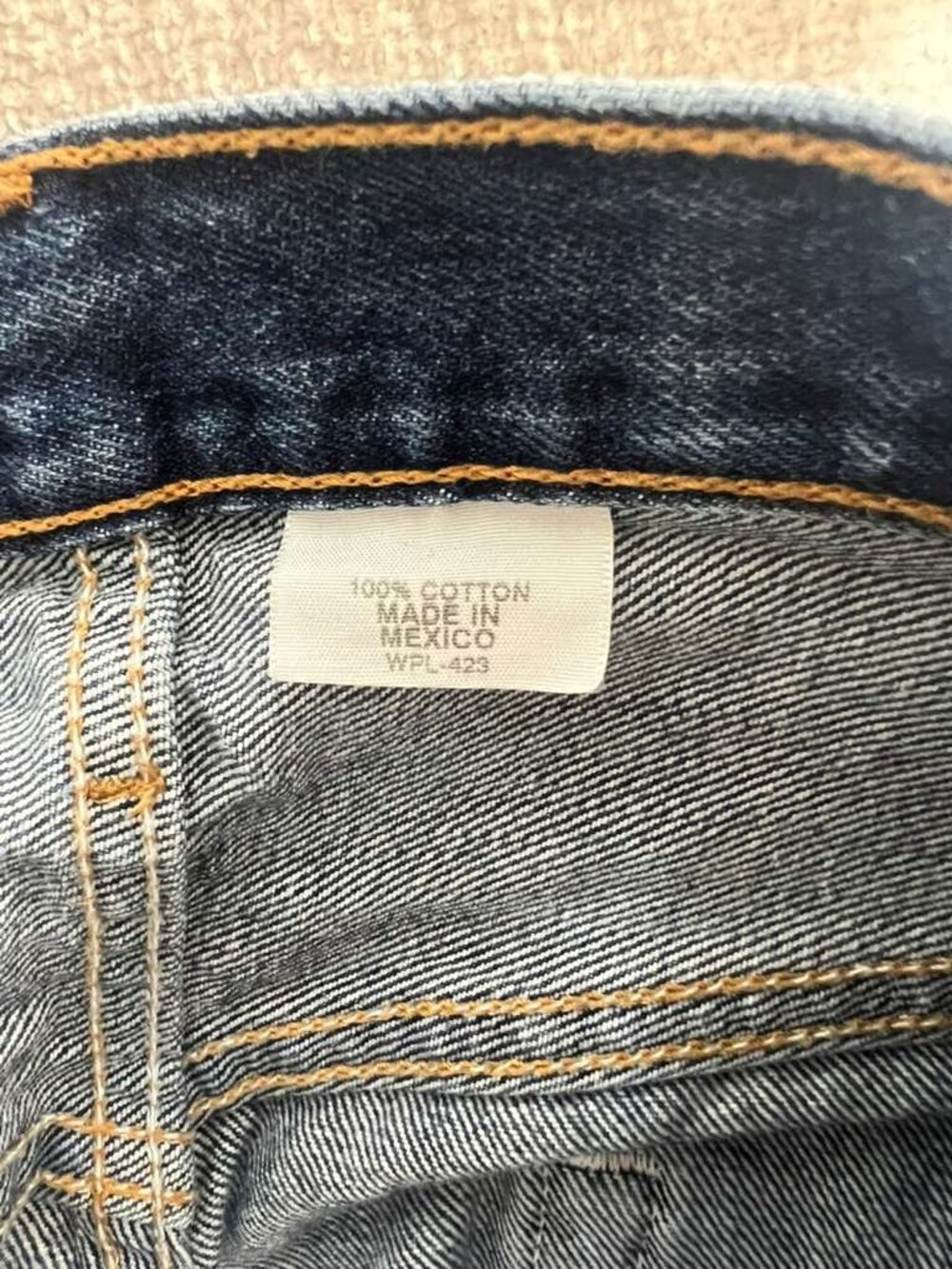 Levi's 501 Y2K Men's Jeans 34x34 Blue 100% Cotton Made in Mexico Button Fly - Picture 8 of 11